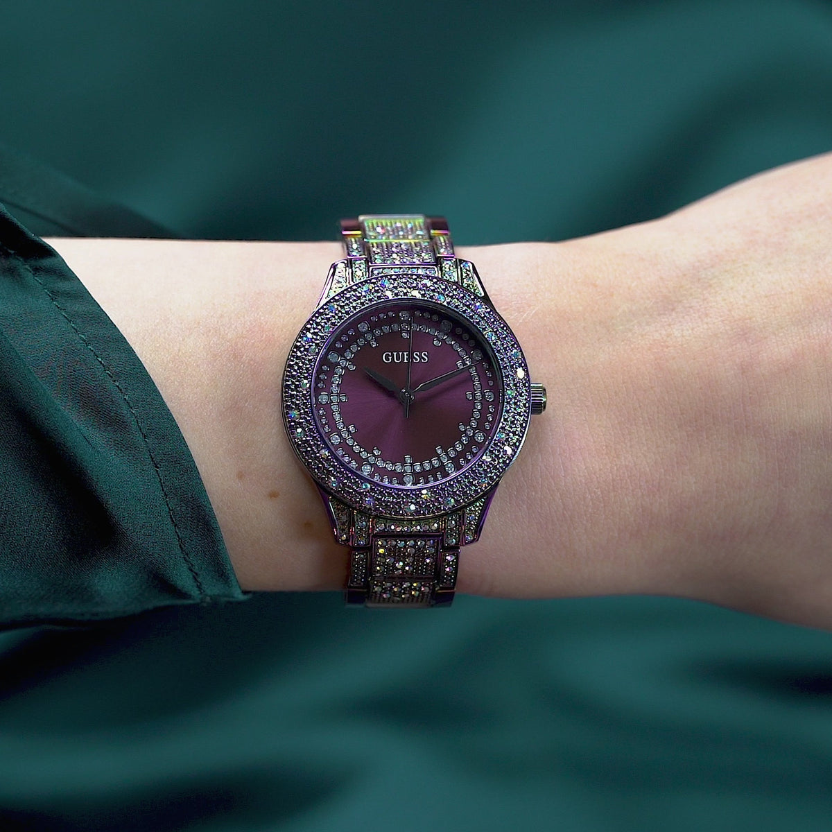 GUESS Ladies Iridescent Analog Watch