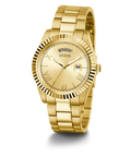 GUESS Mens Gold Tone Day/Date Watch