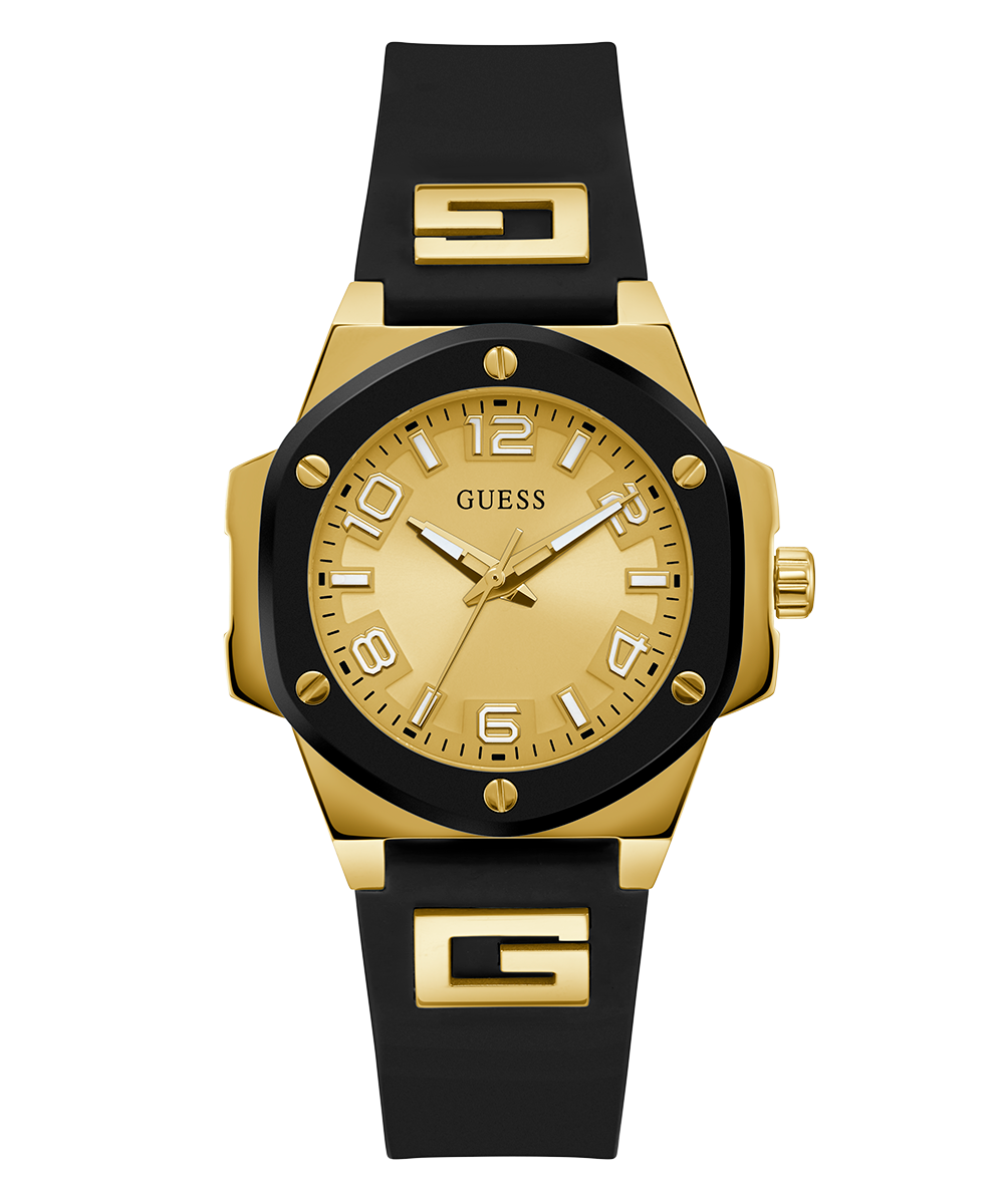 GUESS Ladies Black 2-Tone Analog Watch