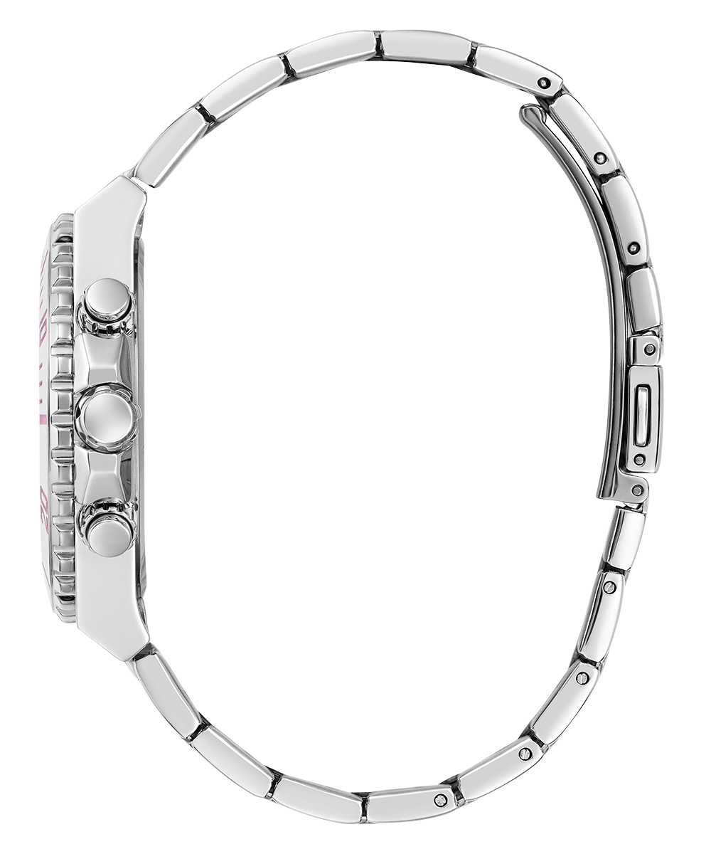 GUESS Ladies Silver Tone Multi-function Watch