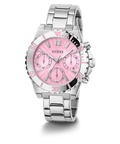GUESS Ladies Silver Tone Multi-function Watch