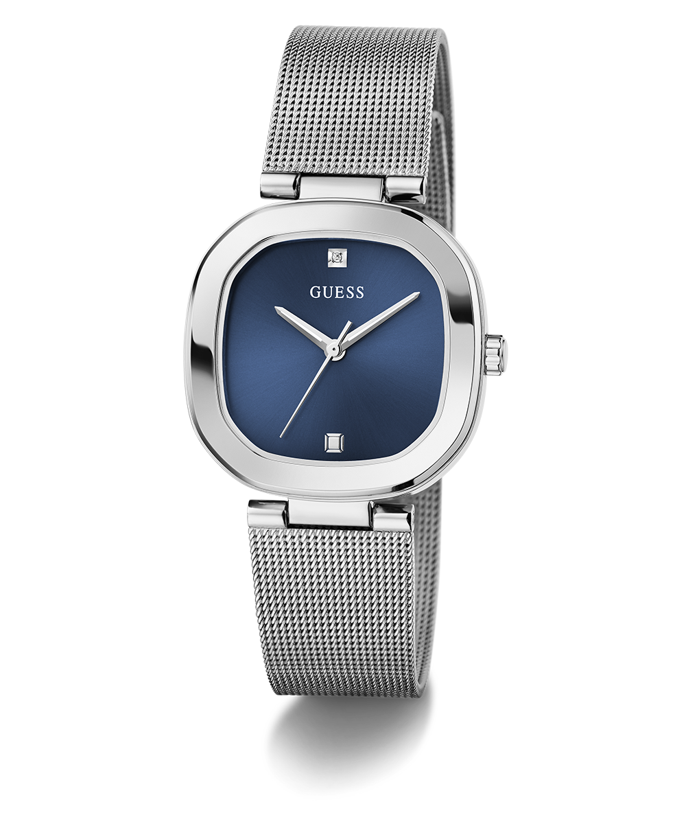 GUESS Ladies Silver Tone Analog Watch