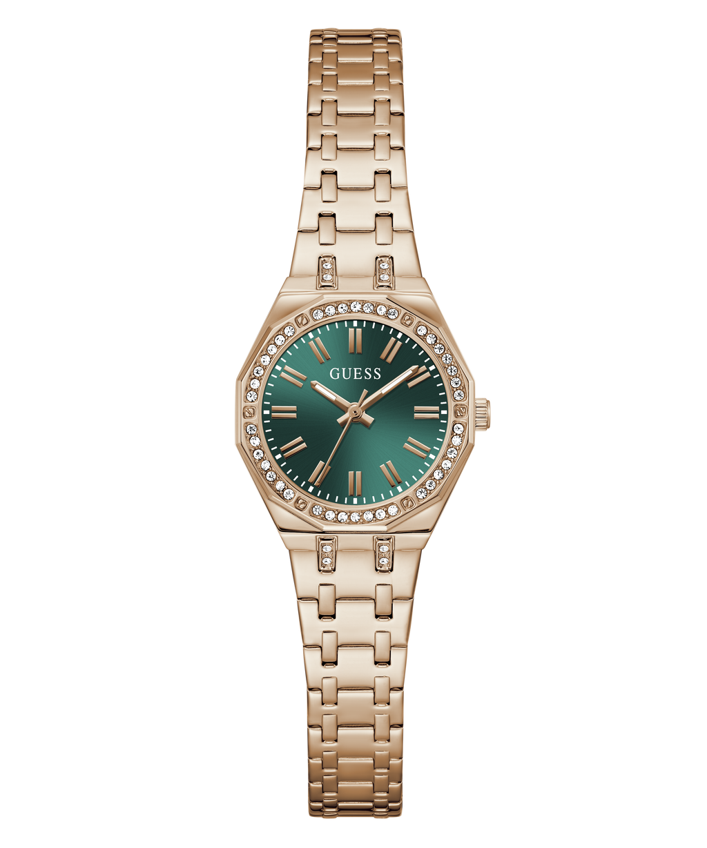 GUESS Ladies Rose Gold Tone Analog Watch