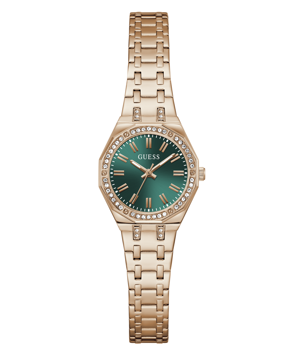 GUESS Ladies Rose Gold Tone Analog Watch