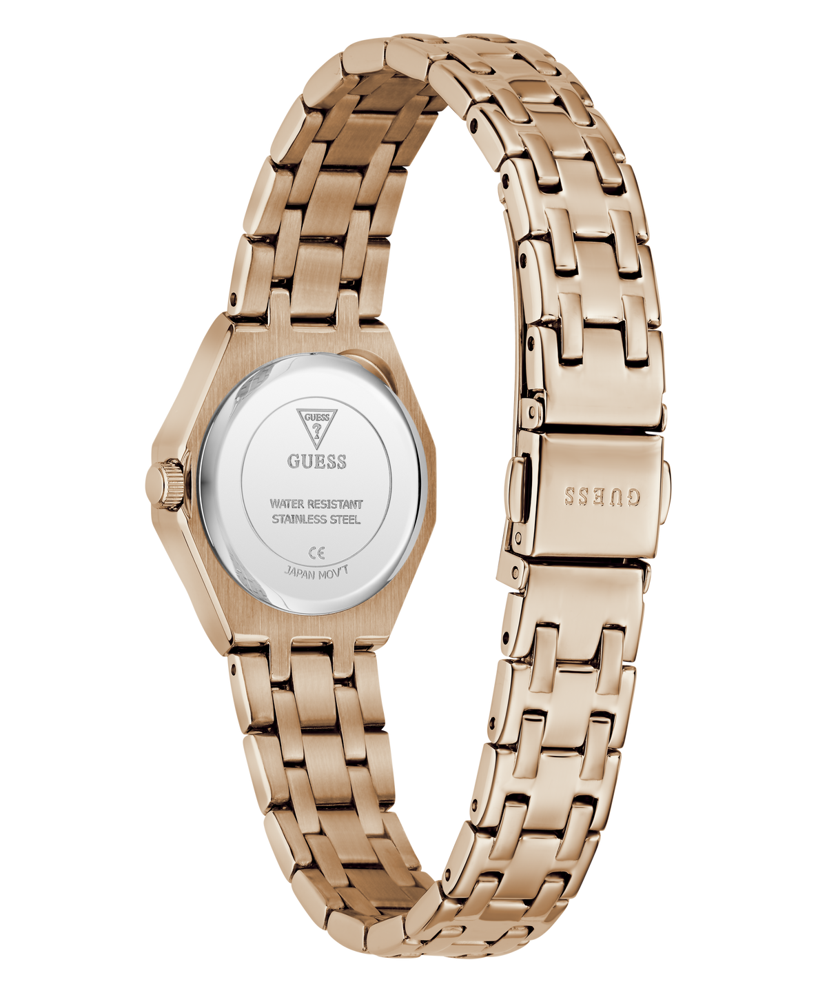 GUESS Ladies Rose Gold Tone Analog Watch