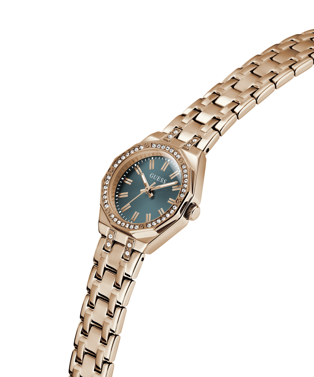 GUESS Ladies Rose Gold Tone Analog Watch