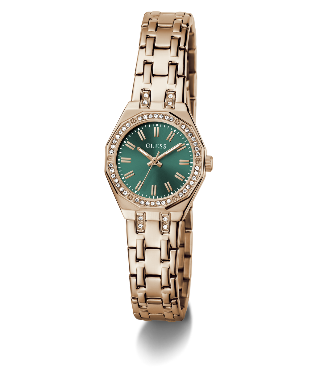 GUESS Ladies Rose Gold Tone Analog Watch