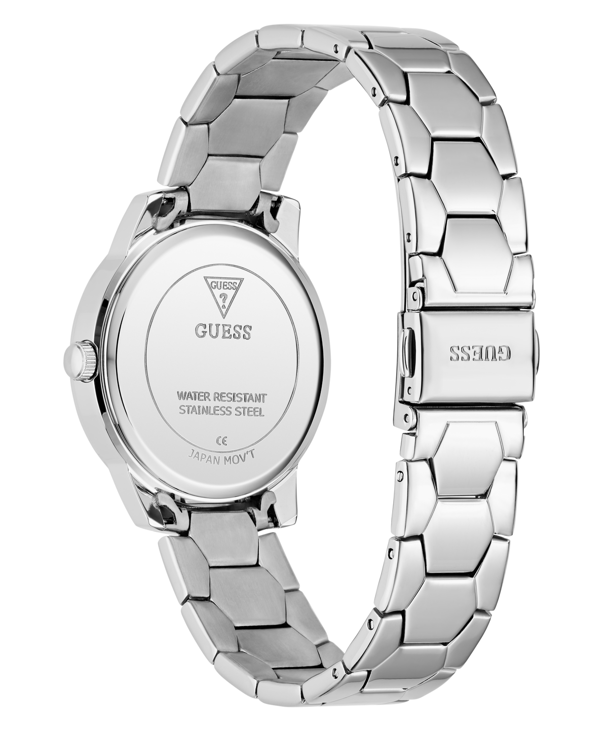 GUESS Ladies Silver Tone Analog Watch