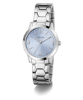 GUESS Ladies Silver Tone Analog Watch