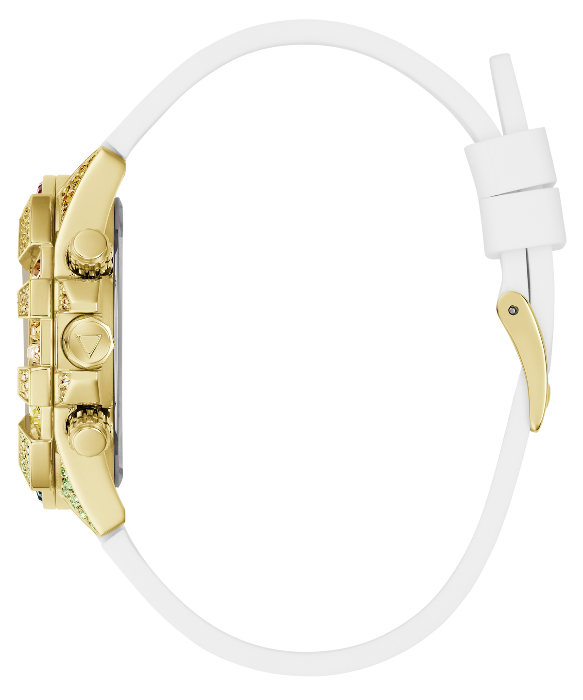 GUESS Pride Limited Edition White Gold Tone Analog Watch