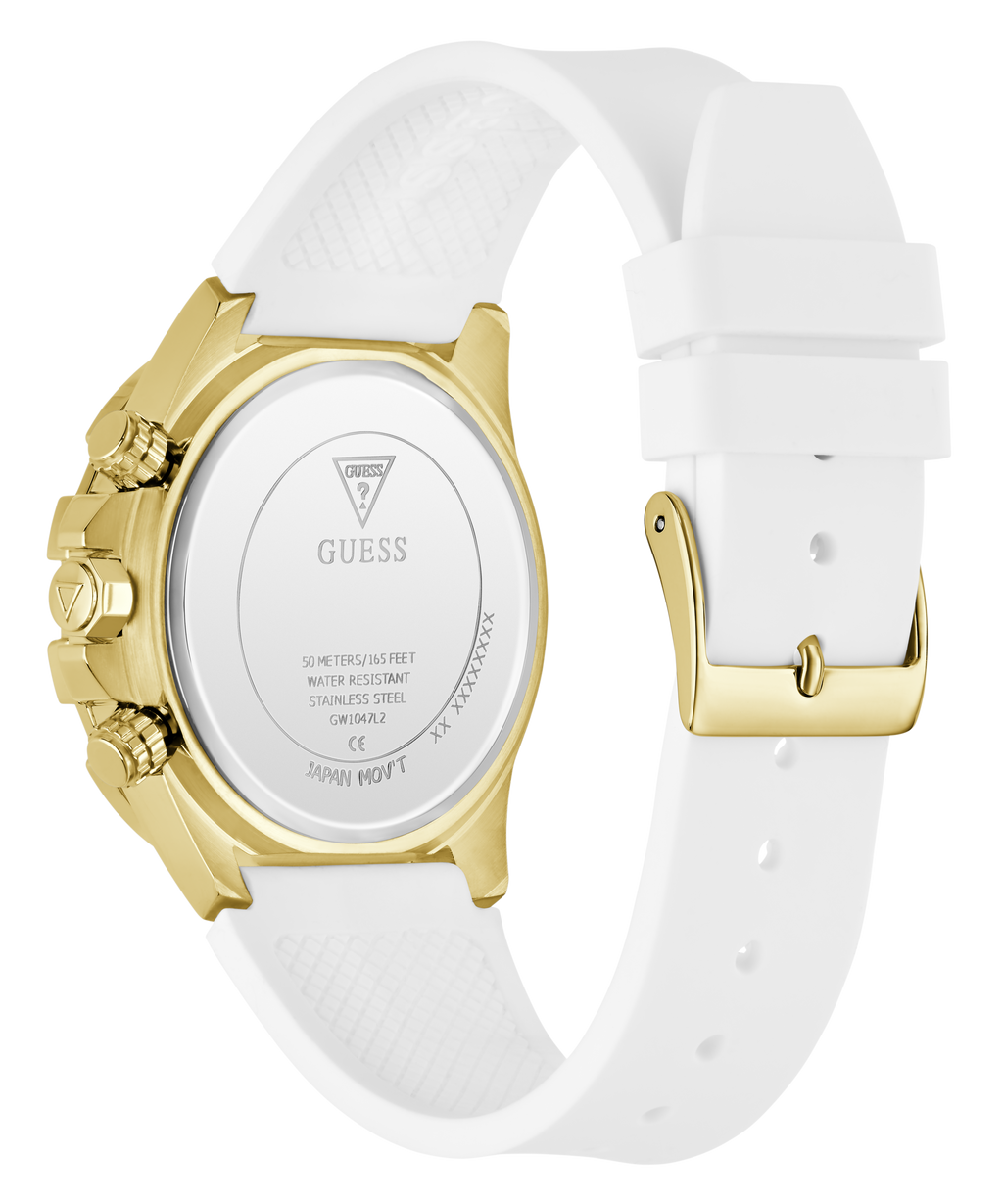 GUESS Pride Limited Edition White Gold Tone Analog Watch