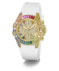GUESS Pride Limited Edition White Gold Tone Analog Watch