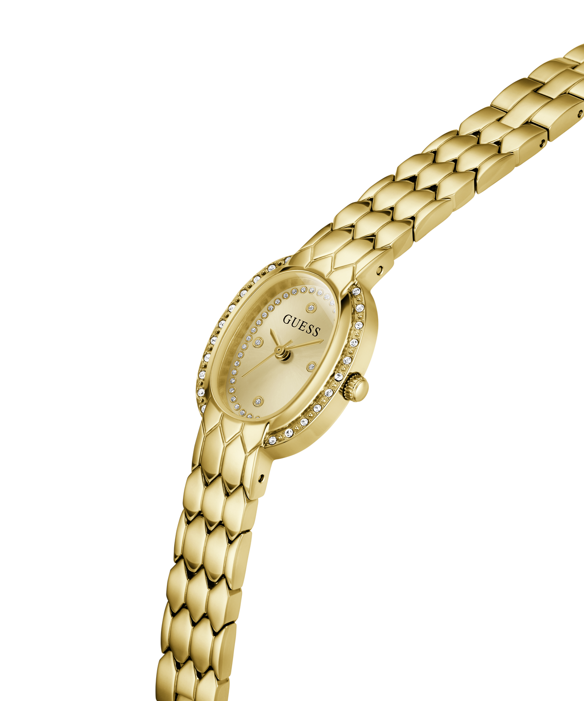 GUESS Ladies Viola Gold Tone Analog Watch